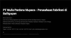 Desktop Screenshot of mupeco.com
