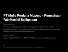 Tablet Screenshot of mupeco.com